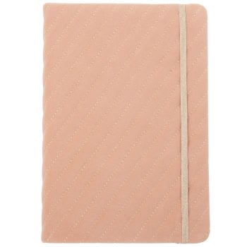 Lote de 2 - Caderno de notas em veludo rosa