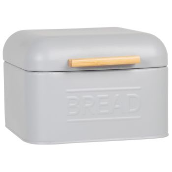 Essentiel - Caixa de pão em metal cinzento