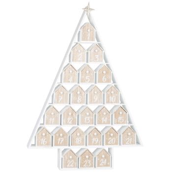 Calendrier De L’Avent Maison En Bois 24 Cases à Décorer Magique