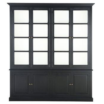 Cambronne - Bücherregal mit 8 Türen, schwarz