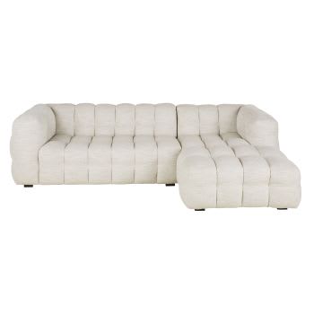 Lilo - Canapé nuage d'angle droit 4/5 places coloris sable