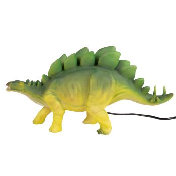 Candeeiro em forma de estegossauro em verde