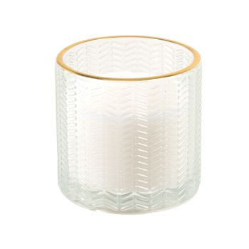 COLORAMA - Candela profumata in vetro bianco alt. 7 cm 100g