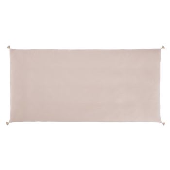 Capa de colchão de chão em gaze de algodão biológico rosa 90x190