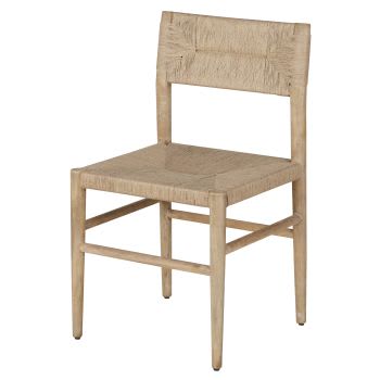 Mazette - Chaise en bois de manguier et fibre de sisal