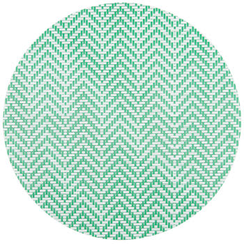 CHEVRON - Lotto di 3 - Tovaglietta rotonda verde Ø 38 cm