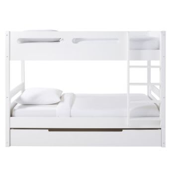 Galaxy - Children's White Bunk Beds 90x190
