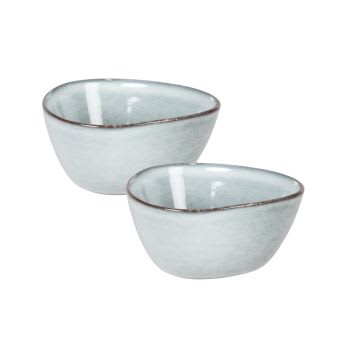 ONGAKU - Lotto di 3 - Ciotola in ceramica grigio blu alt. 4 cm