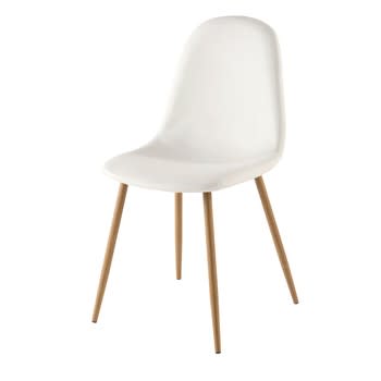 Clyde - Chaise style scandinave blanche