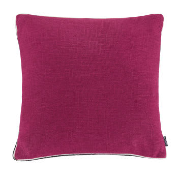 Fodera Per Cuscino Quadrata The HomeCentric In Velluto Rosa Fucsia Con Cristalli - 45x45 Cm - Moderna E Astratta, Fatta A Mano