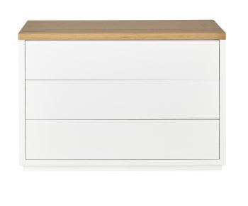 Austral - Commode blanche 3 tiroirs