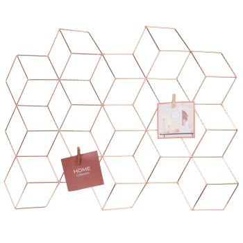 Modern Copper - Copper Metal Photo Memo Board 48x64