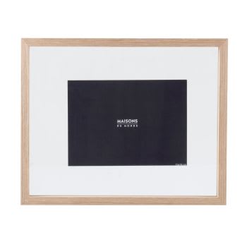 Mira Cornice in legno Cannes 35x100 cm - bianco e oro - Vetro standard