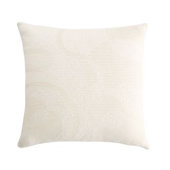 Dareios - Coussin en coton motifs jaquard écrus 45x45