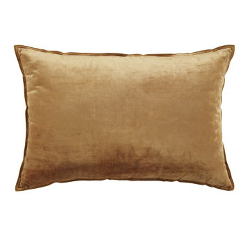 BOLZA - Coussin en velours ocre 60x40