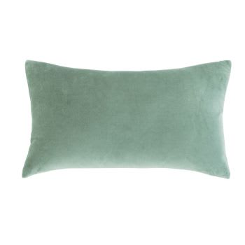 Tilleul - Coussin en velours vert tilleul 30x50