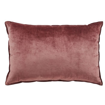 BOLZA - Coussin en velours vieux rose 60x40