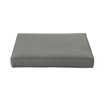 Isola - Coussin pour pouf de jardin en polyester gris foncé