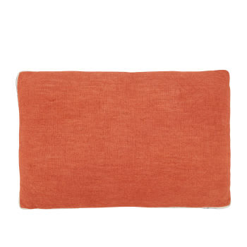 BERJA - Coussin tissé terracotta 40x60