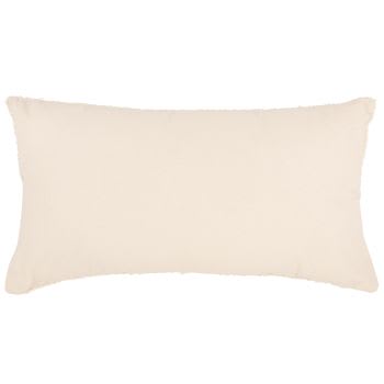 Evander - Coussin tissé texturé écru 66x35