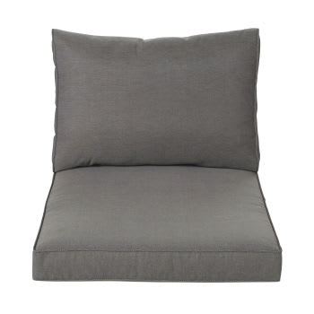 Isola - Coussins pour fauteuil de jardin gris foncé