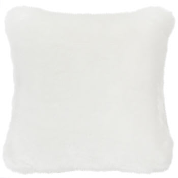 SNOWDON - Cuscino bianco in simil pelliccia 45x45 cm