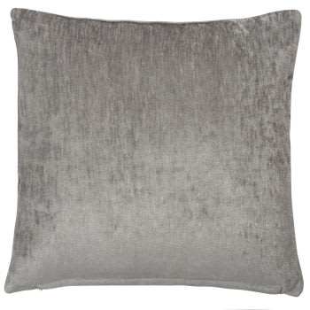 Cuscino in velluto effetto invecchiato grigio 60x60 cm