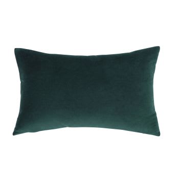 Cuscino in velluto verde smeraldo 30x50 cm