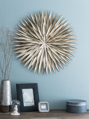 Trophée Mural Tête De Buffle Kare Design - Métal Style Western - Gris