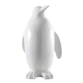 Wellington - Decoración para el jardín pingüino de resina blanca Al. 88 cm WELLINGTON