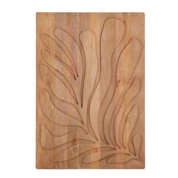 GILDE Decorazione Da Parete Love In Legno Di Mango E Alluminio - Colore Argento, Altezza 20 Cm, Quadro Scritta Per Soggiorno E Camera - 4
