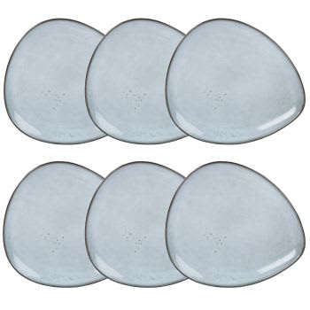 ONGAKU - Set van 4 - Dessertbord van grijs keramiek