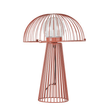 Buenos Aires - Draadlamp paddenstoel van terracotta metaal