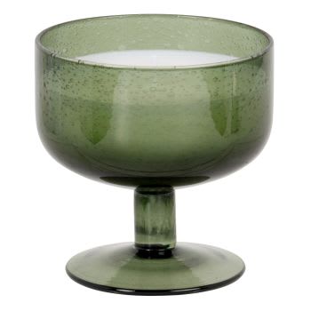 JEANNE - Duftkerze in grünem Glasgefäß