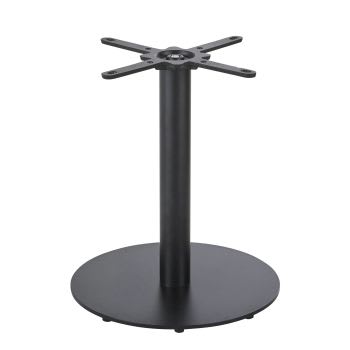 Element Business - Base per tavolo professionale in acciaio nero opaco, 60 cm