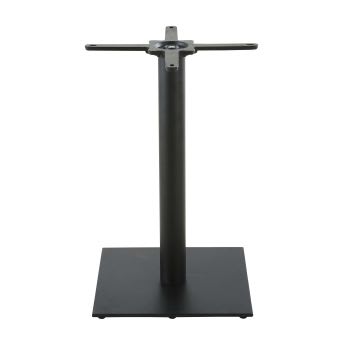 Element Business - Pé de mesa profissional quadrado de metal cor preta altura 73