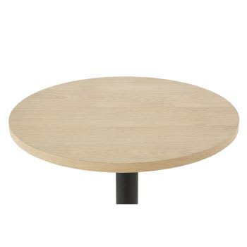 Element Business - Piano per tavolo professionale rotondo 2/4 persone in rovere, 60 cm
