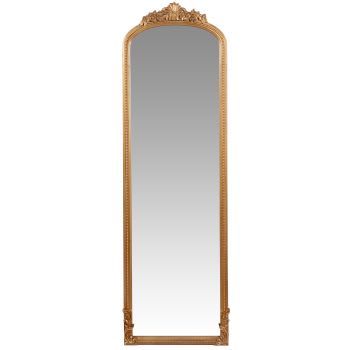 ELISABETH - Standspiegel mit goldfarbenem Zierrahmen, 43x140cm