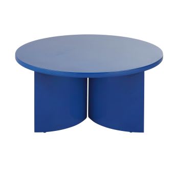 Elnath - Table basse ronde bleue