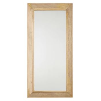 OMNIA - Espejo de madera de mango 80 x 165