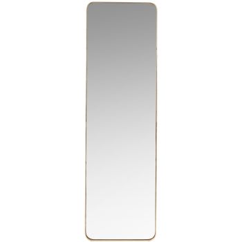 CLIFTON - Espejo de metal dorado mate 39x129