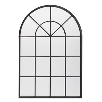 Orangerie - Espejo de metal negro 92x135