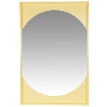 ANADIA - Espejo rectangular amarillo 60 x 90