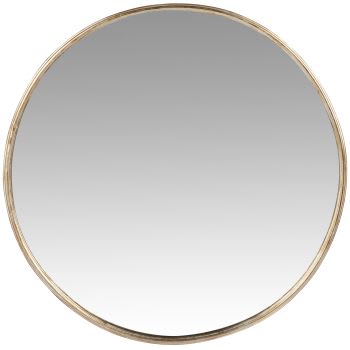 Espejo redondo de metal negro D.70 CLEMENT