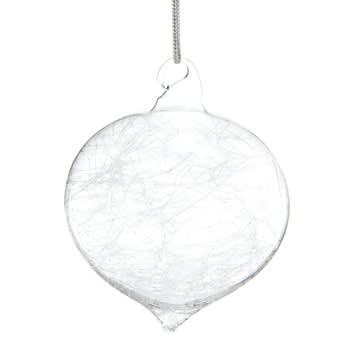 Bola De árbol De Navidad Blanca - Navidad Especial - Cristal De Murano Original OMG