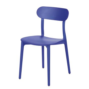 Eve - Cadeira em polipropileno azul
