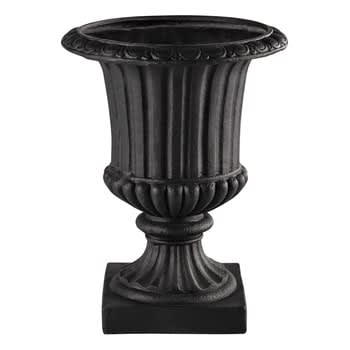 Eyguieres - Vaso de jardim de resina cinzento antracite altura 71 cm EYGUIERES