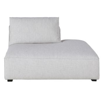 Falkor - Méridienne destra per divano componibile grigio chiaro chiné