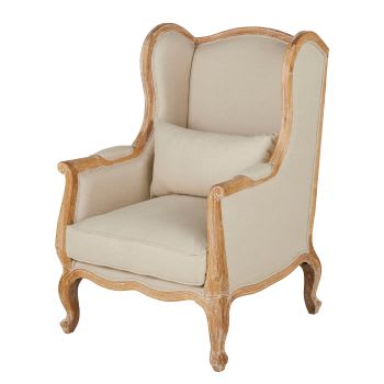 Manoir - Fauteuil bergère en lin