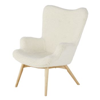 Iceberg - Fauteuil bouclettes blanches